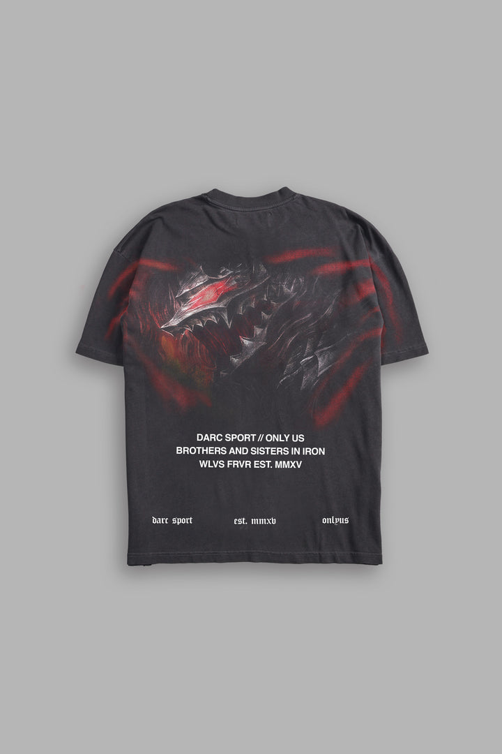 Berserker "Premium" Oversized Tee in Wolf Gray