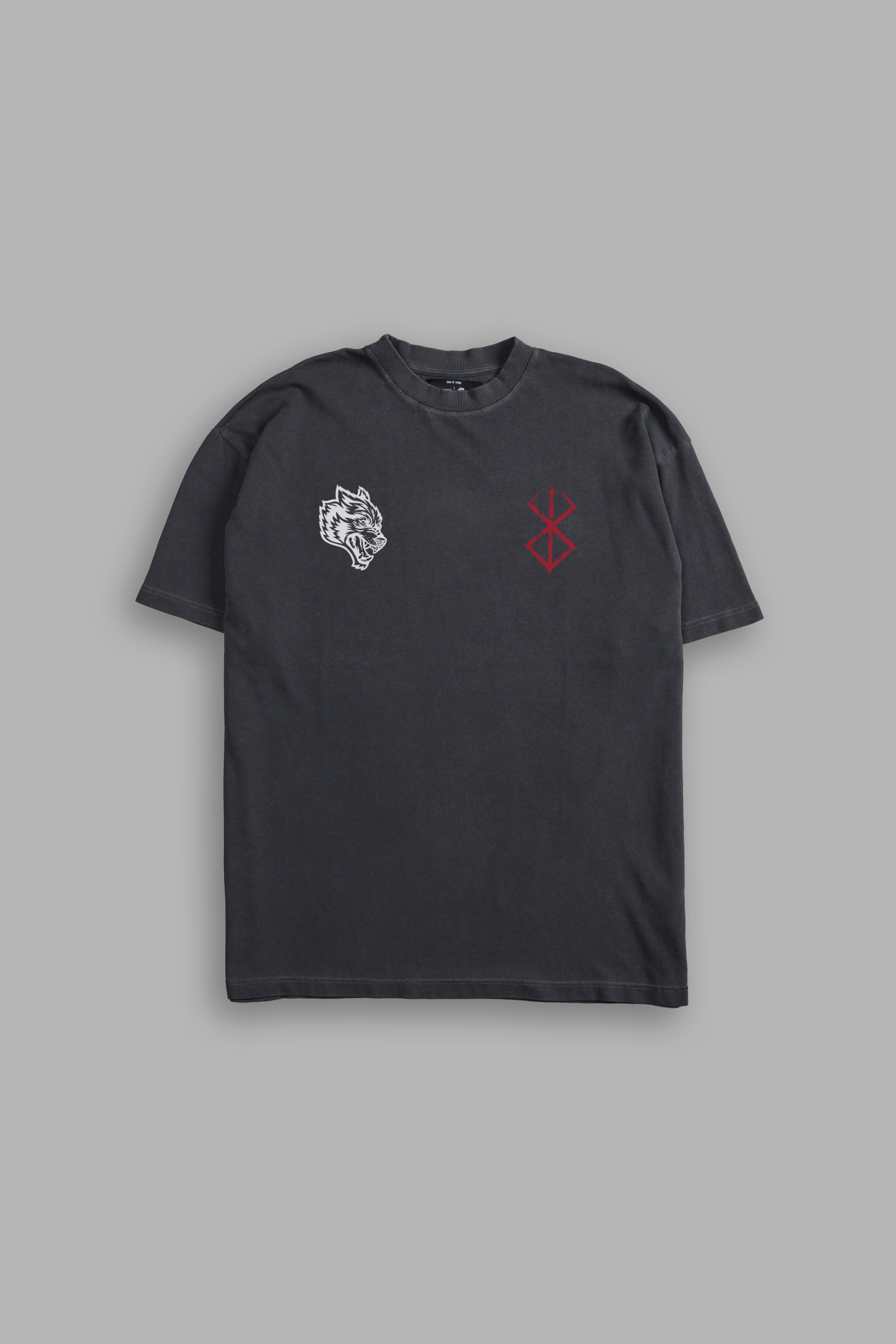 Berserker "Premium" Oversized Tee in Wolf Gray
