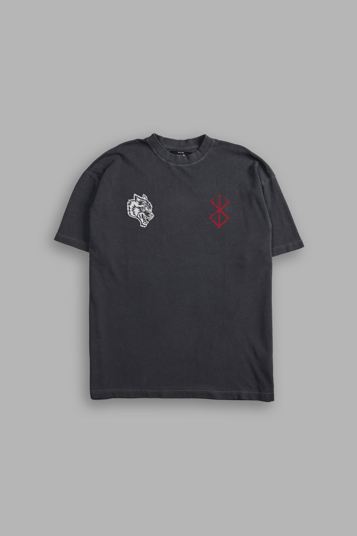 Berserker "Premium" Oversized Tee in Wolf Gray