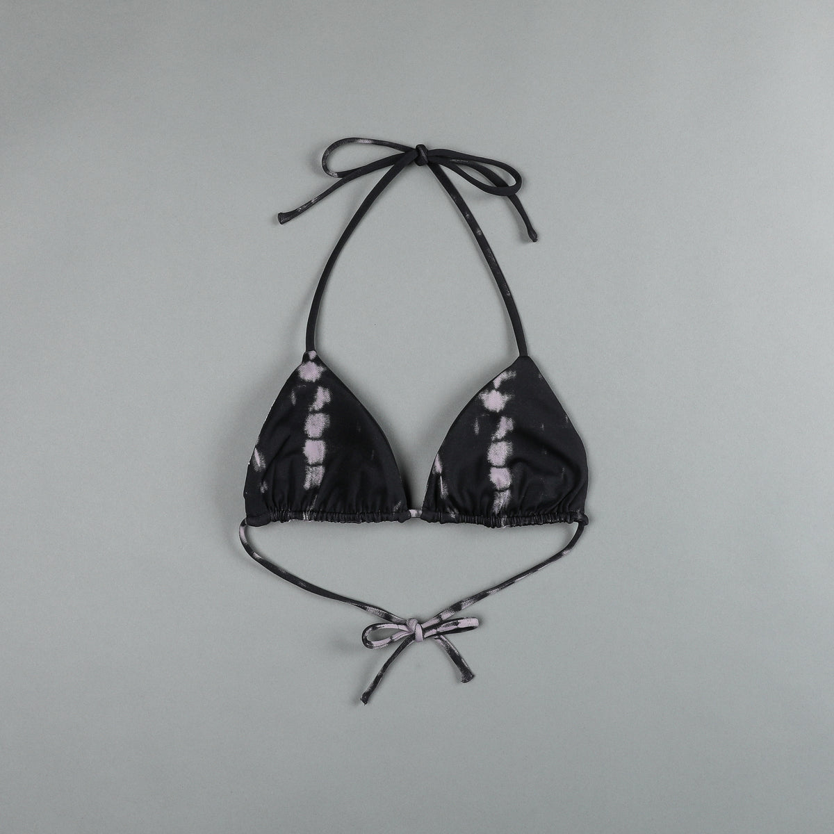 She Dual Wolf Nikita Triangle Top in Black/Plum Serpent