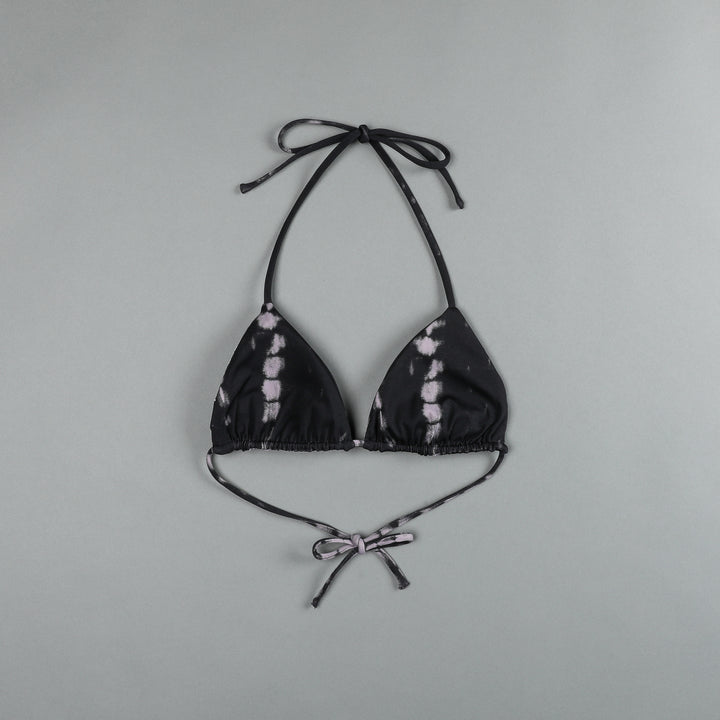 She Dual Wolf Nikita Triangle Top in Black/Plum Serpent