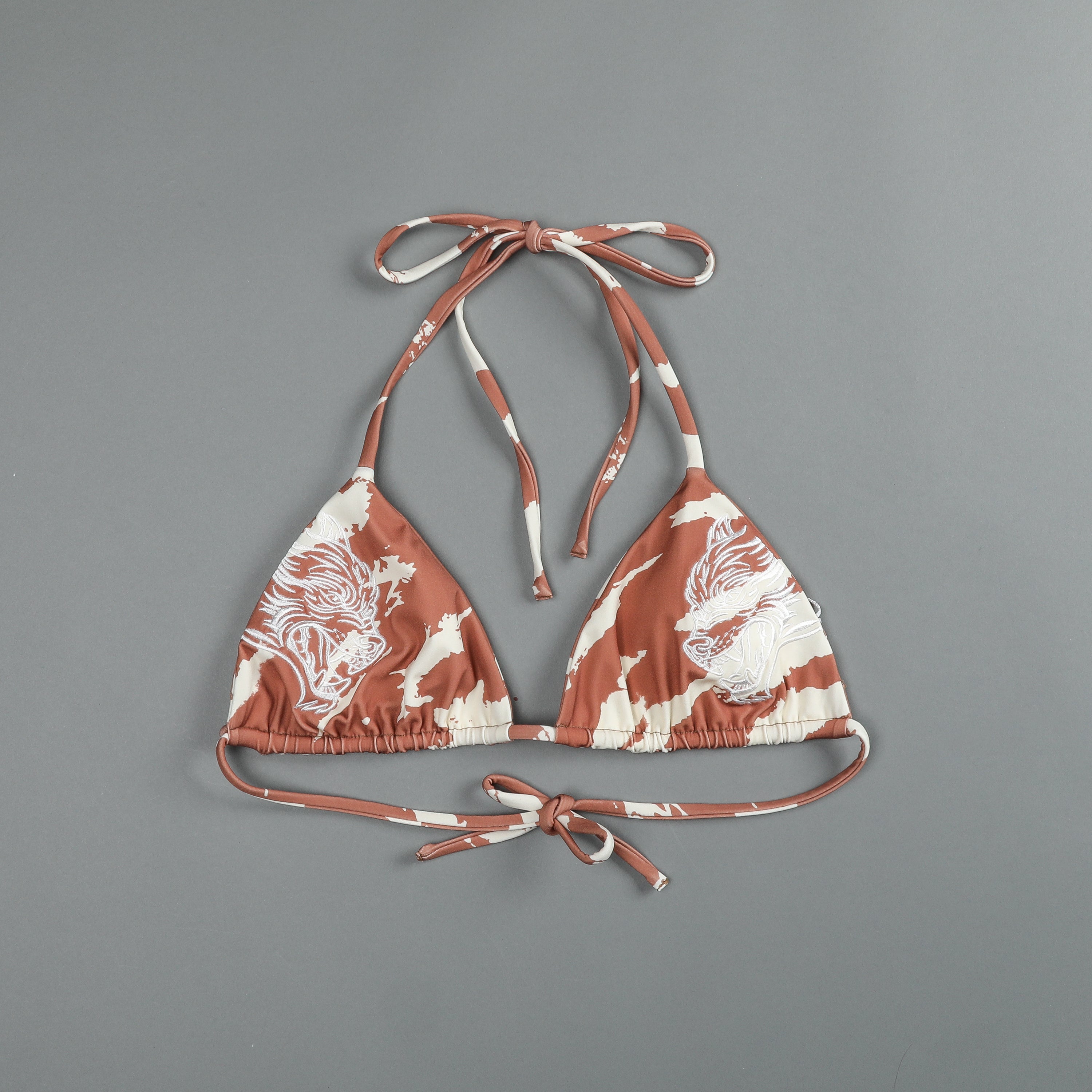 Dual Wolf Nikita Triangle Top in Desert Rose Cream Native Camo