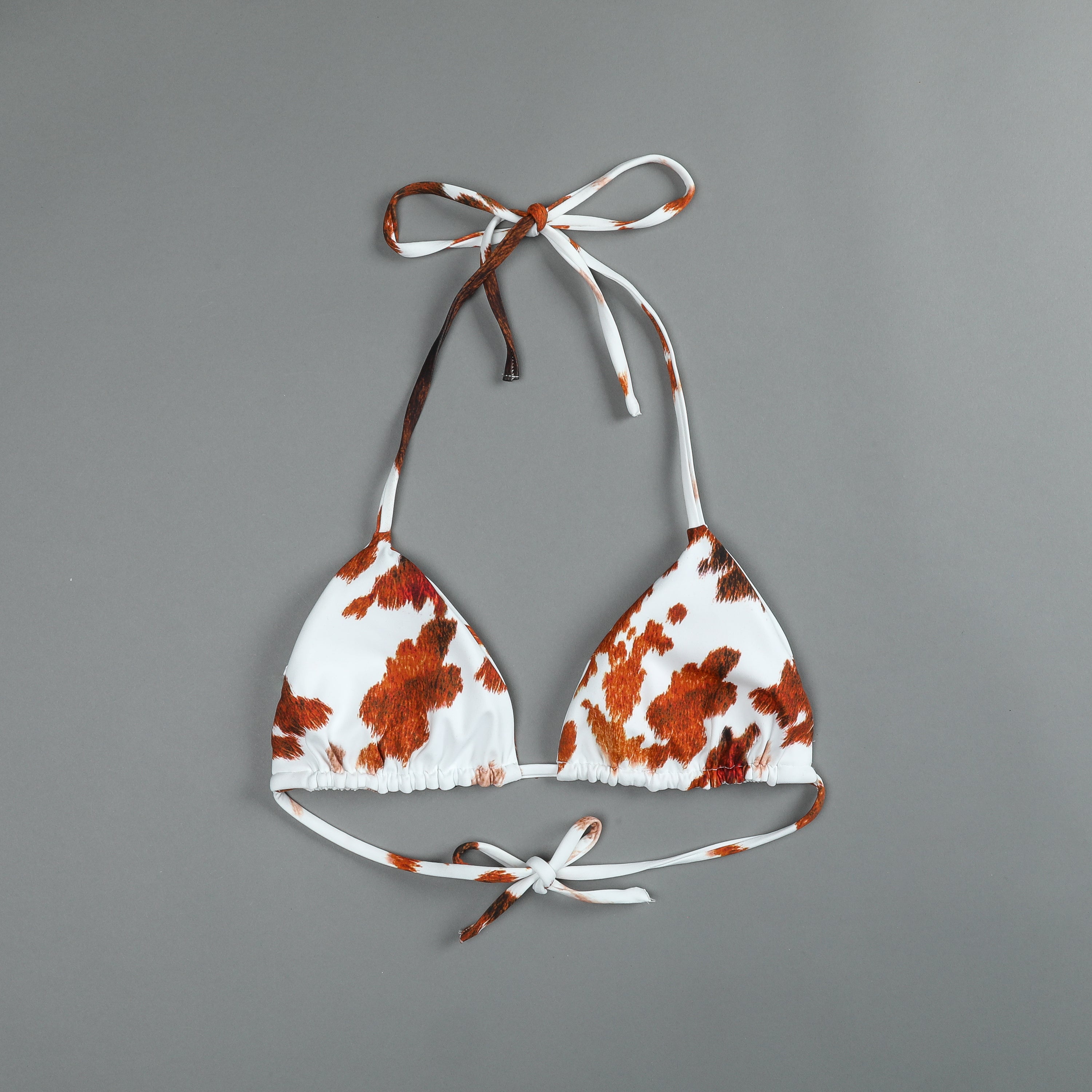 Wolves Forever Nikita Triangle Top in Canyon Cow Print