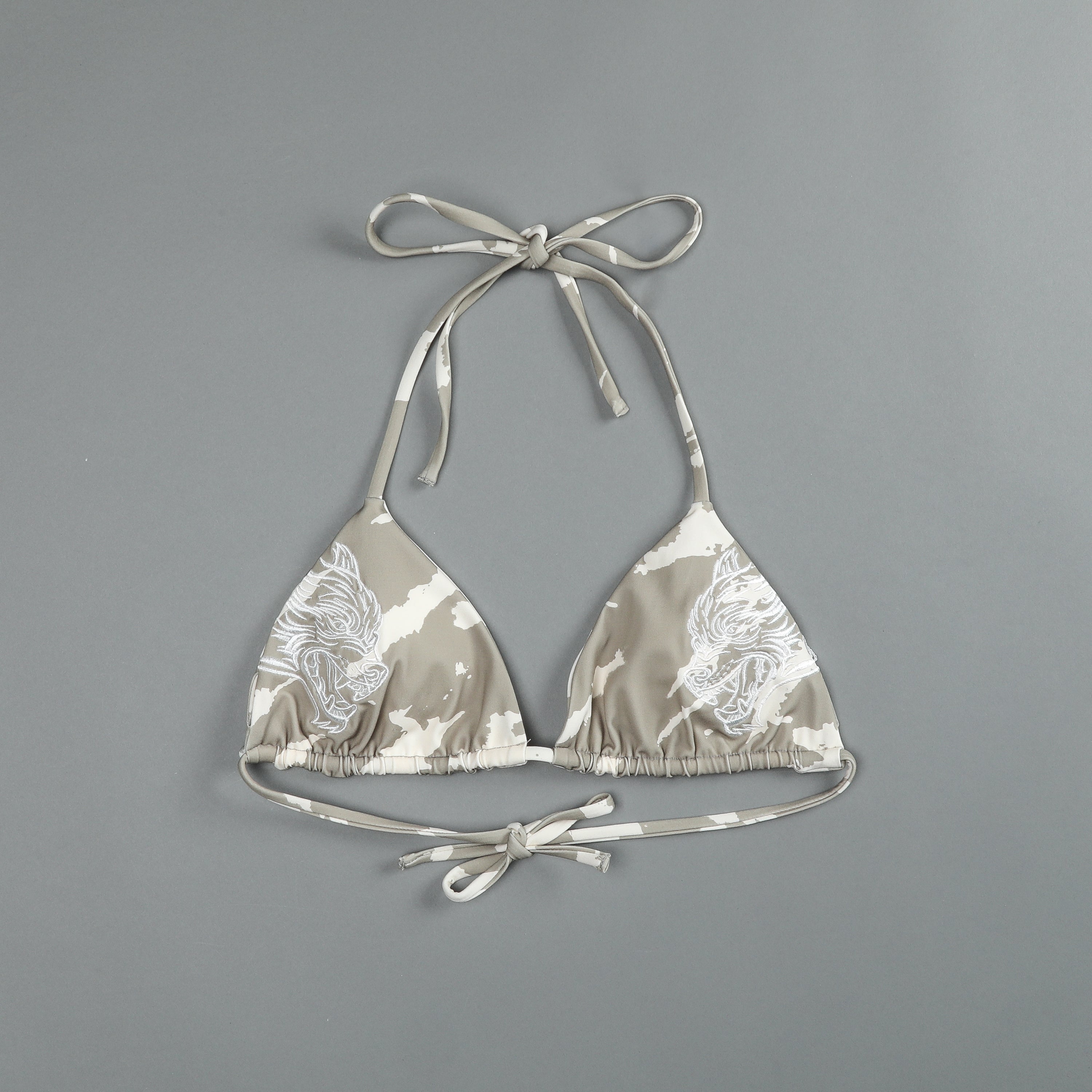 Dual Wolf Nikita Triangle Top in Cacti Cream Native Camo