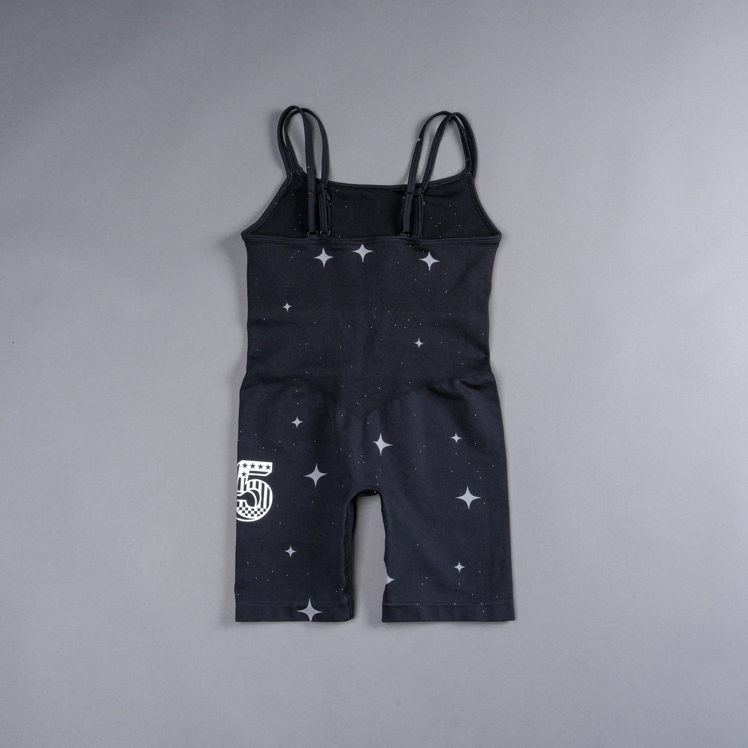 Throttle Sierra Seamless Bodysuit in Black Starry Night