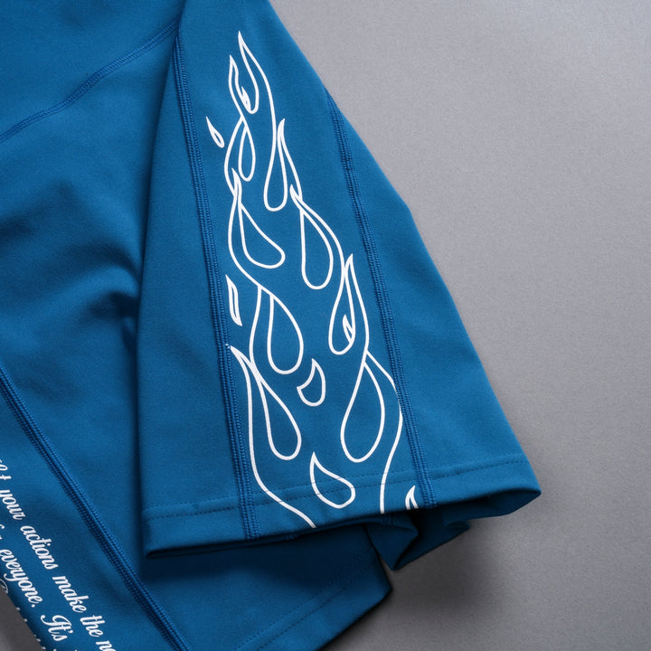 Flames Shay "Energy" Bodysuit in Sapphire Blue