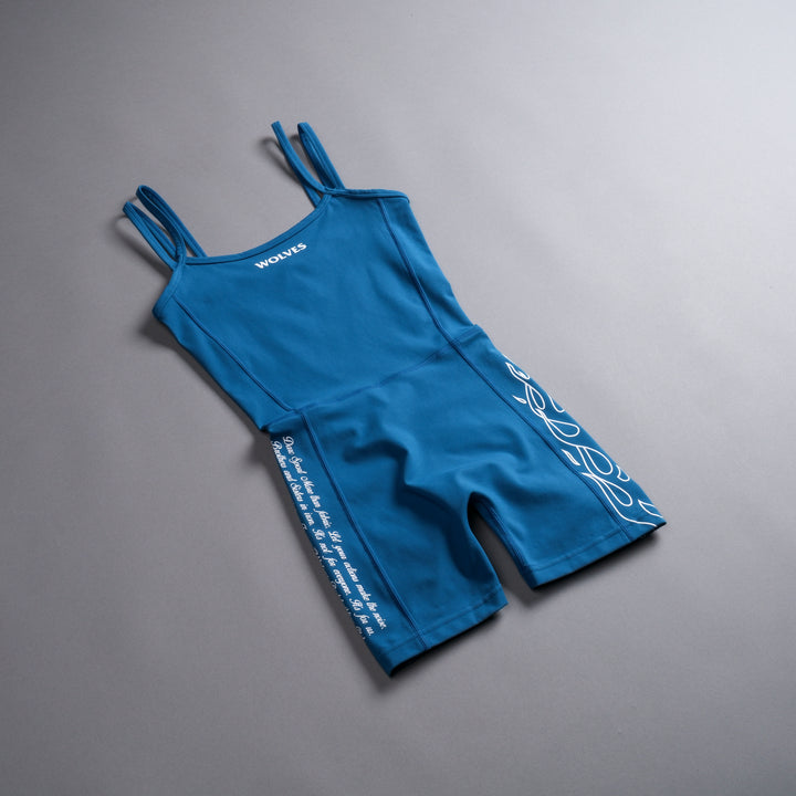 Flames Shay "Energy" Bodysuit in Sapphire Blue