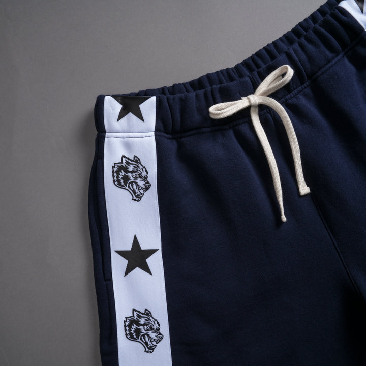 Wolves Roadster Sweat Shorts in Light Navy/White