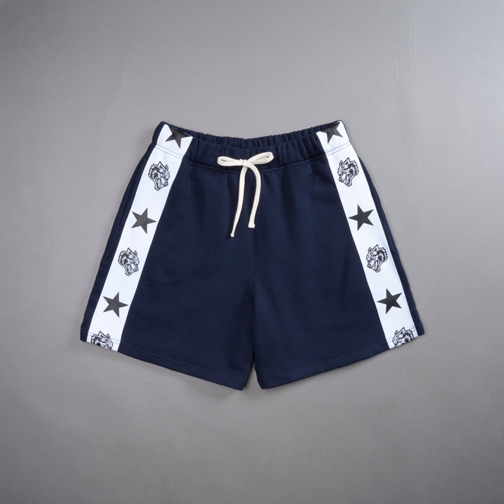 Wolves Roadster Sweat Shorts in Light Navy/White