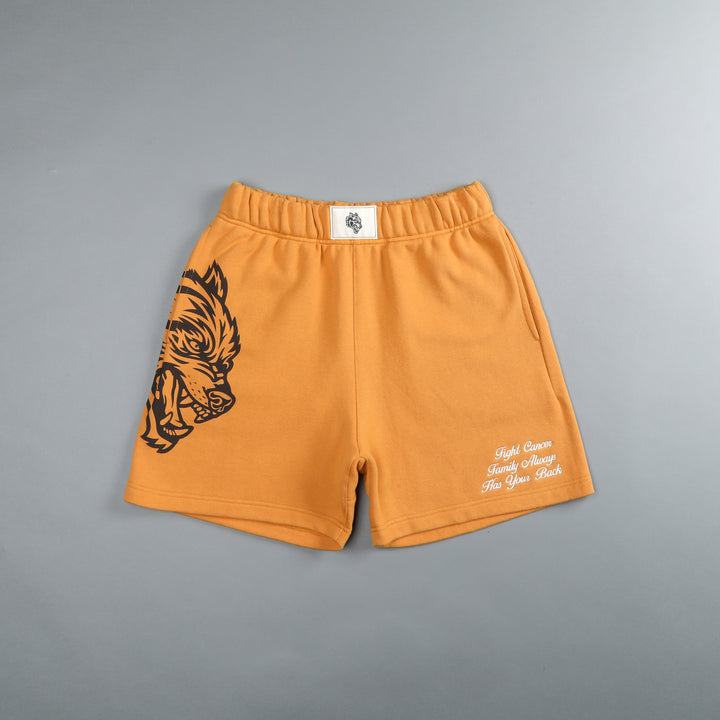 Always Have Your Back Patch Liam Sweat Shorts in Vintage Gold