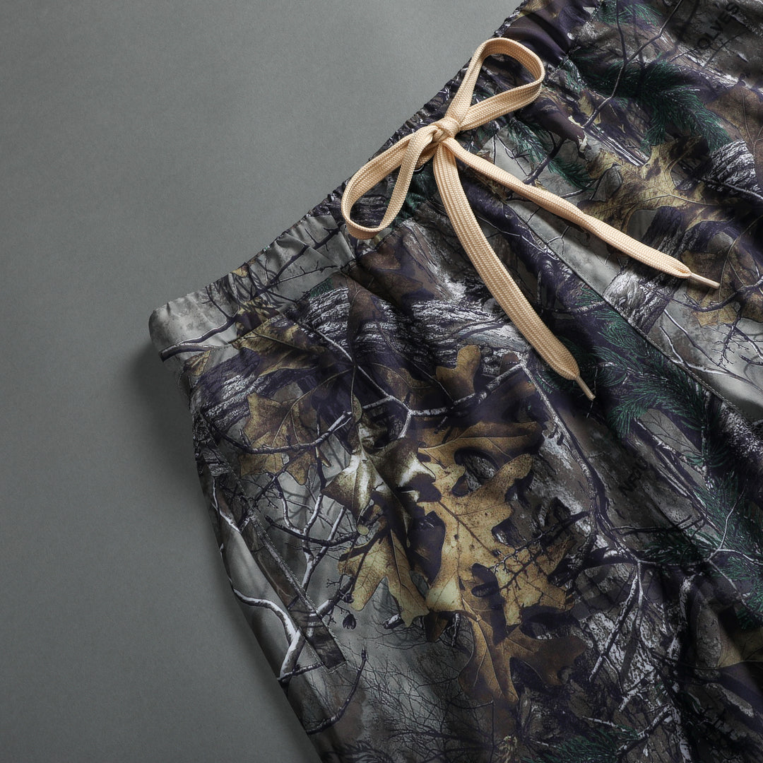 Wolf Head Compression Shorts in Forest Camo