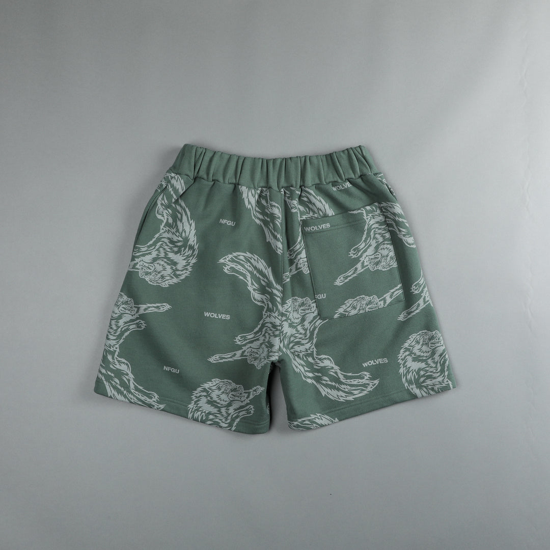 Leap Of Faith Patch Liam Sweat Shorts in Rosemary