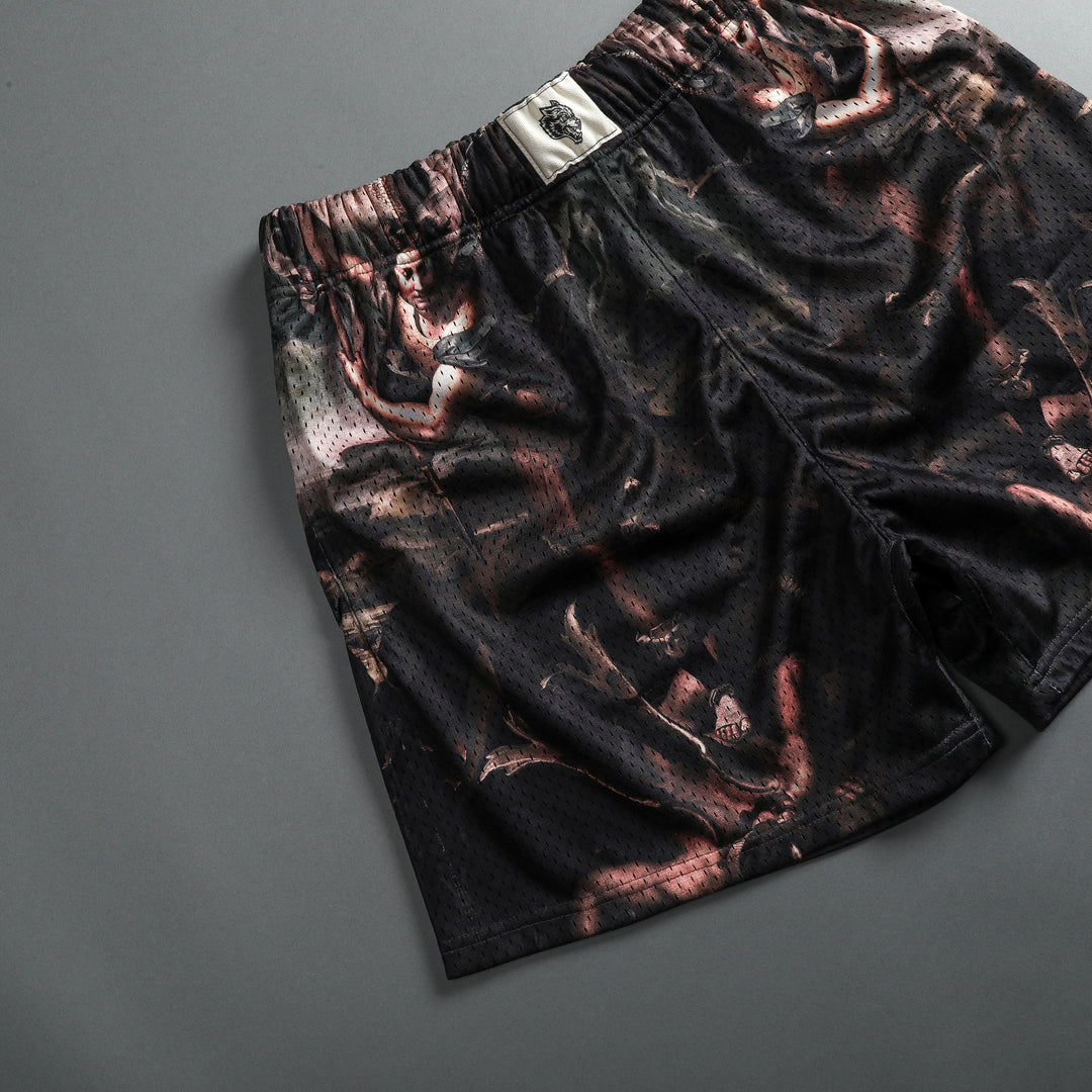Chopper Patch Liam Mesh Shorts in Michael
