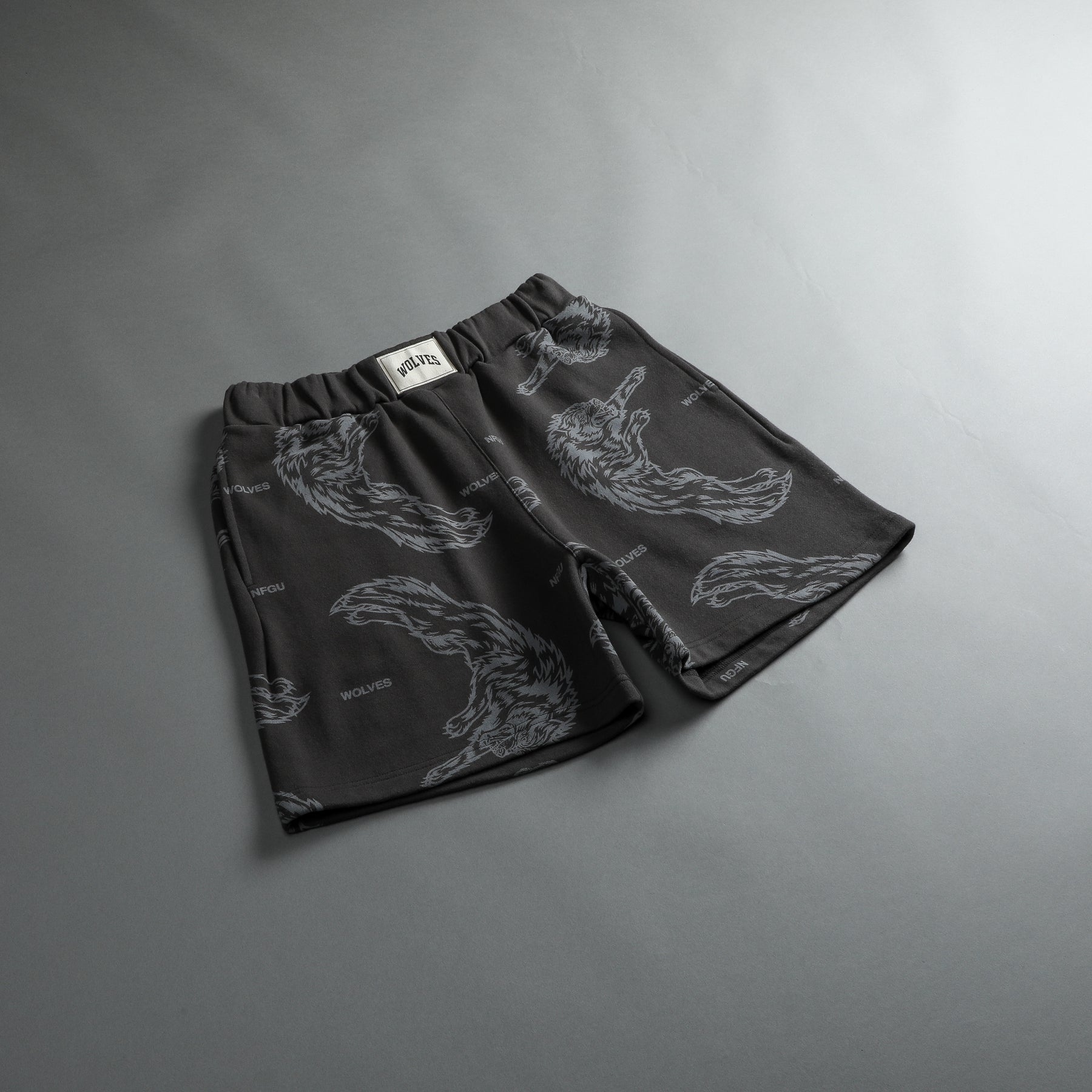 Leap Of Faith Patch Liam Sweat Shorts in Wolf Gray