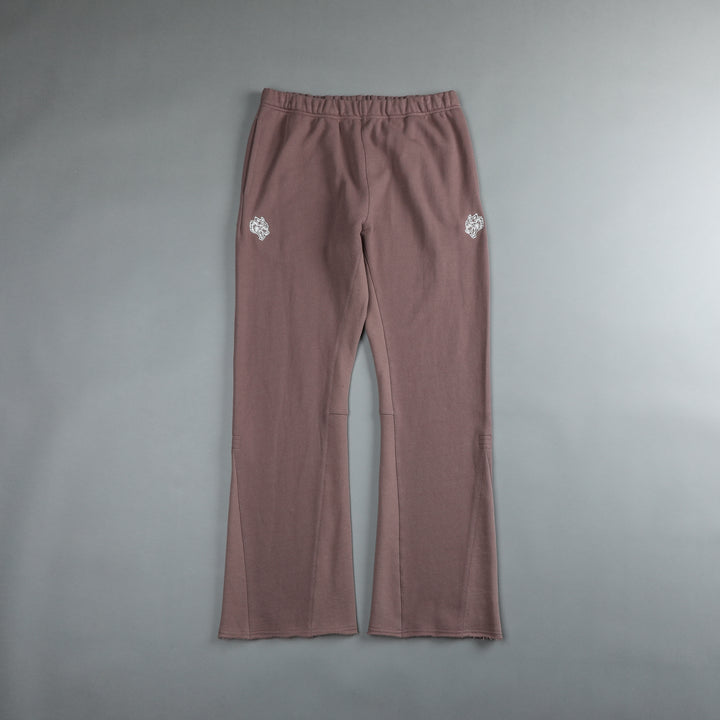Dual Flare Sweat Pants in Shadow Mauve