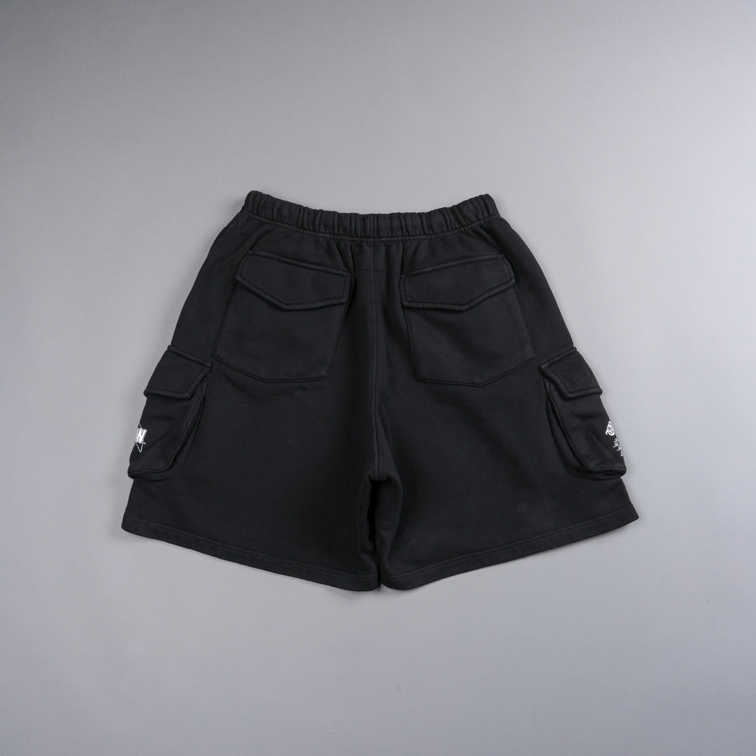 Chopper Batman Cornell Cargo Sweat Shorts in Black