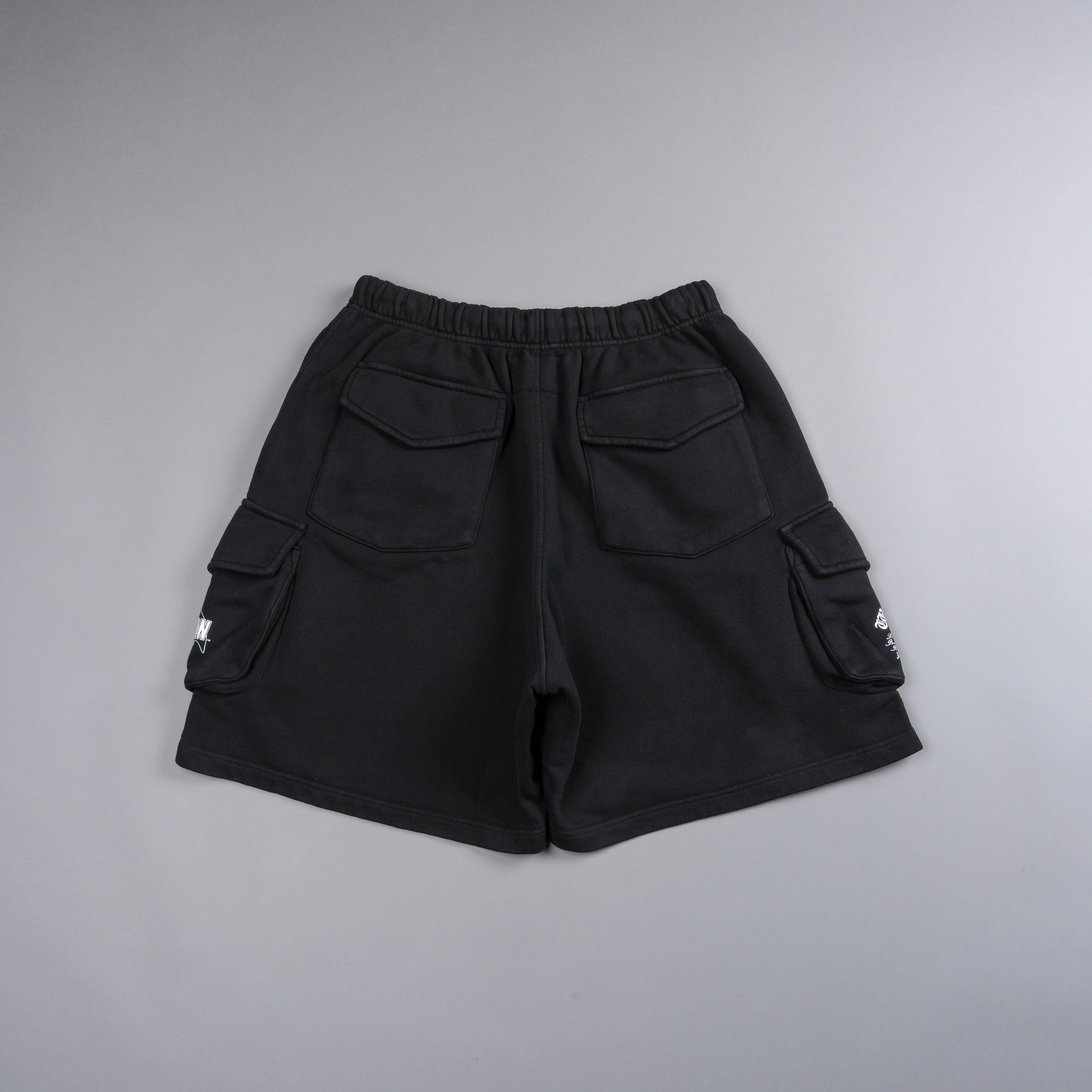 Chopper Batman Cornell Cargo Sweat Shorts in Black