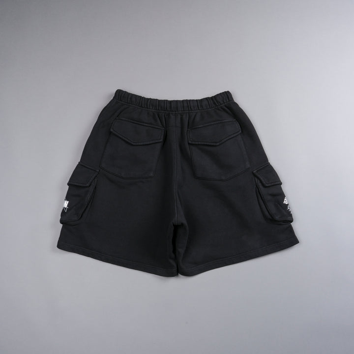 Chopper Batman Cornell Cargo Sweat Shorts in Black