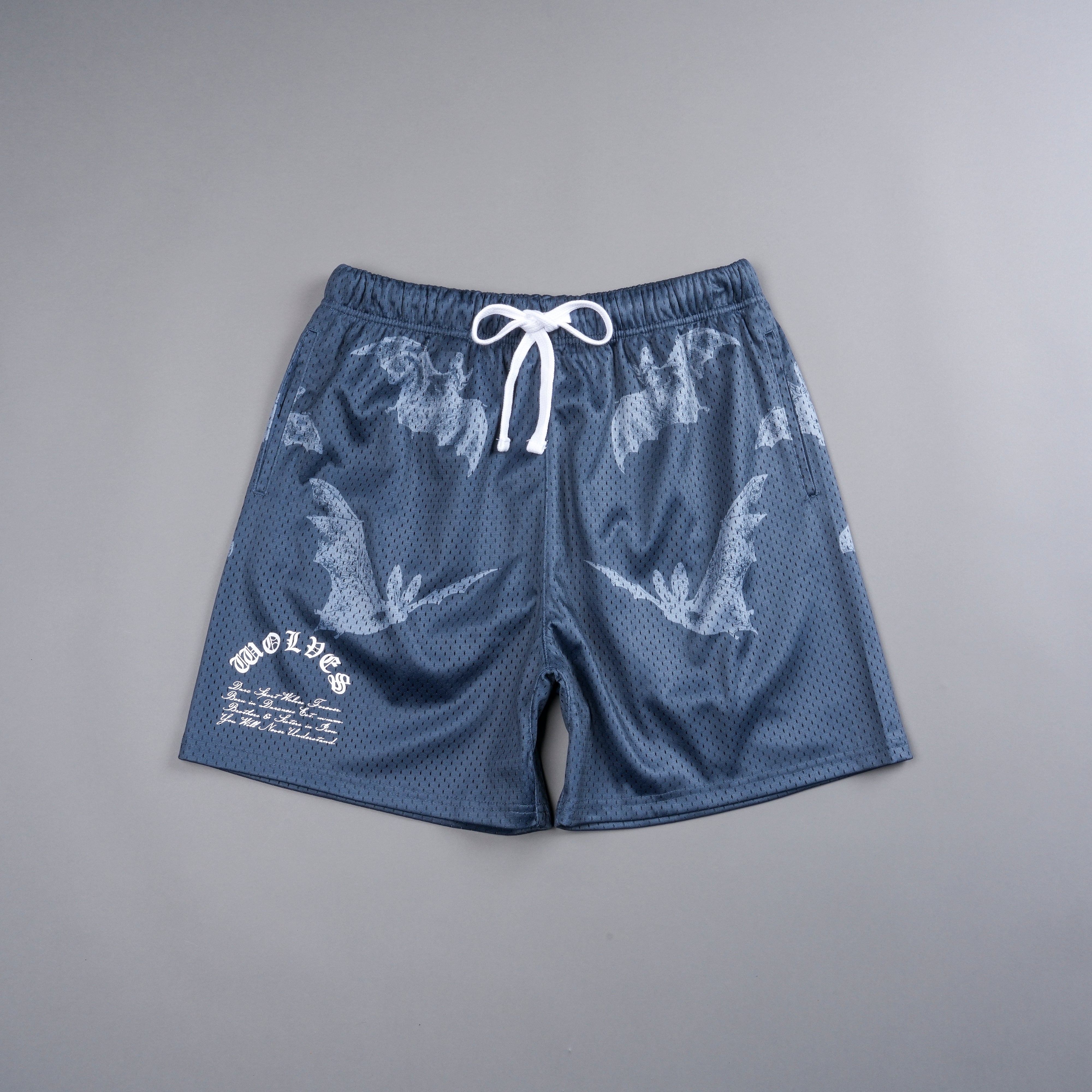 Darc Cave Mesh Shorts in Gotham Blue