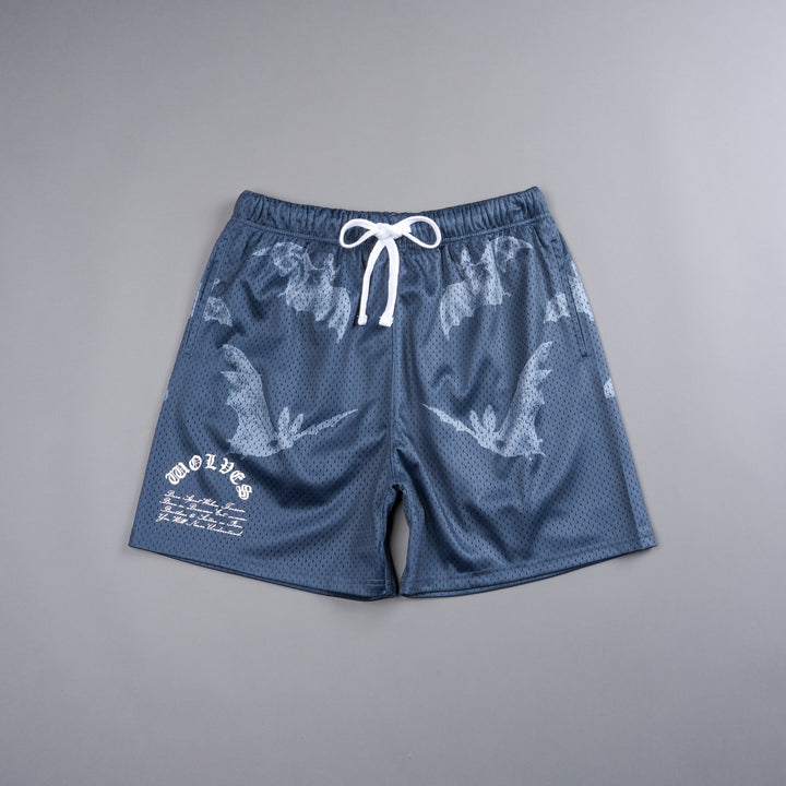 Darc Cave Mesh Shorts in Gotham Blue