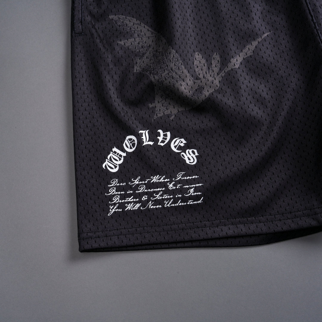 Darc Cave Mesh Shorts in Black