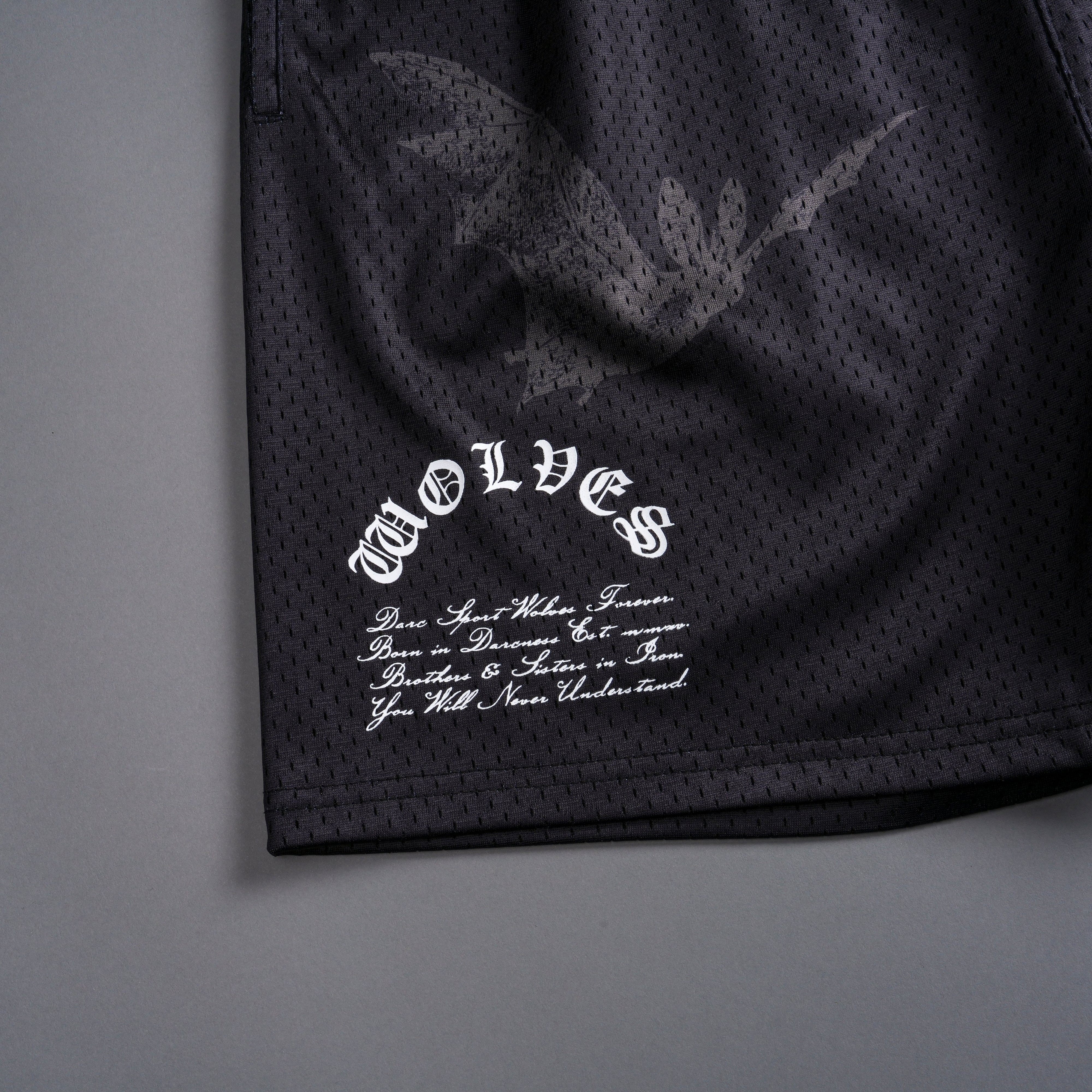 Darc Cave Mesh Shorts in Black