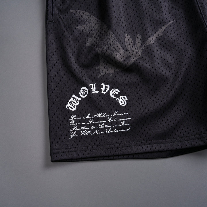 Darc Cave Mesh Shorts in Black