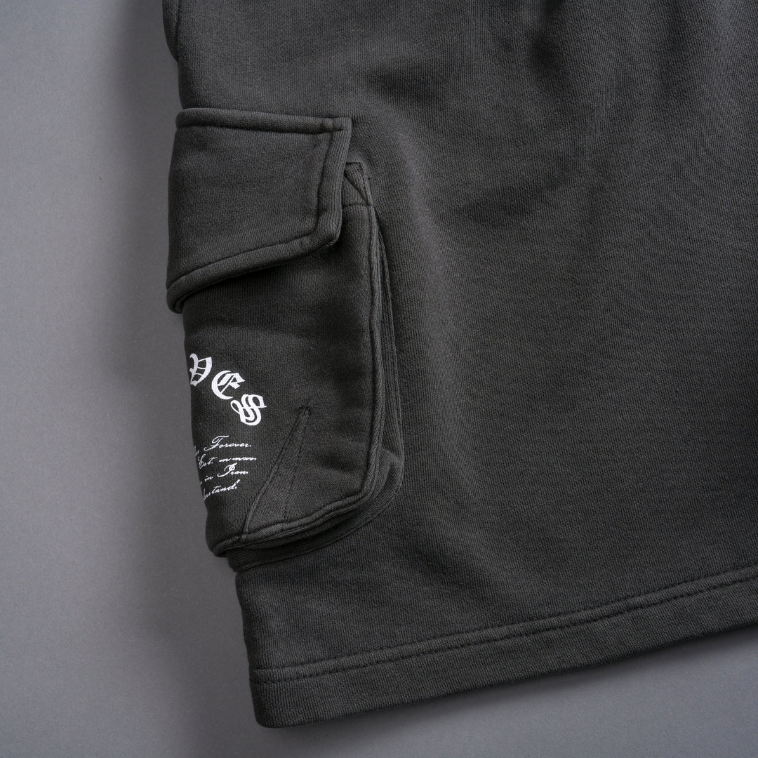 Chopper Batman Cornell Cargo Sweat Shorts in Wolf Gray