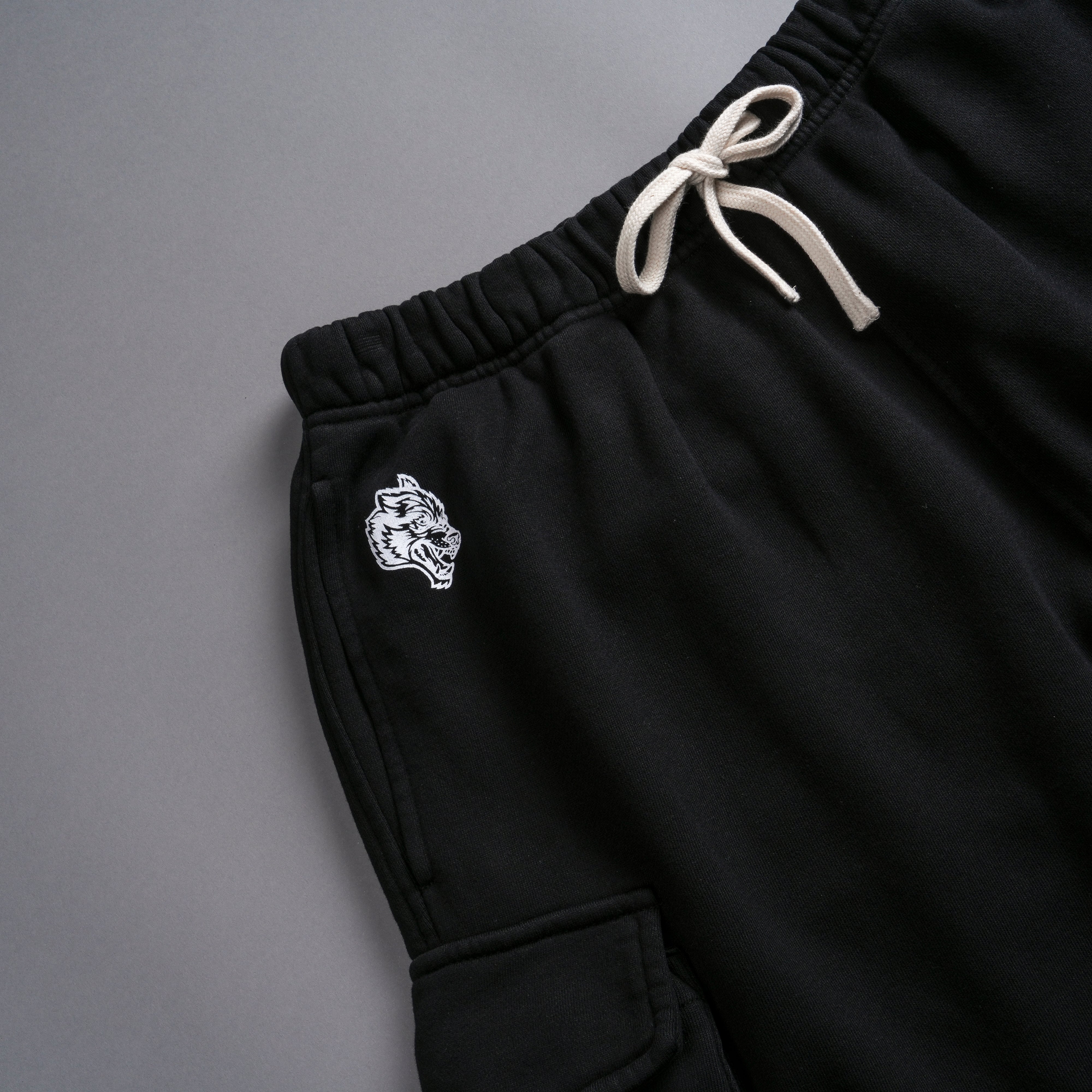 Chopper Batman Cornell Cargo Sweat Shorts in Black