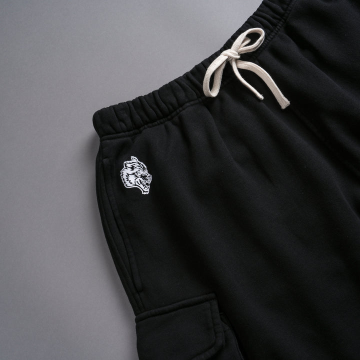 Chopper Batman Cornell Cargo Sweat Shorts in Black
