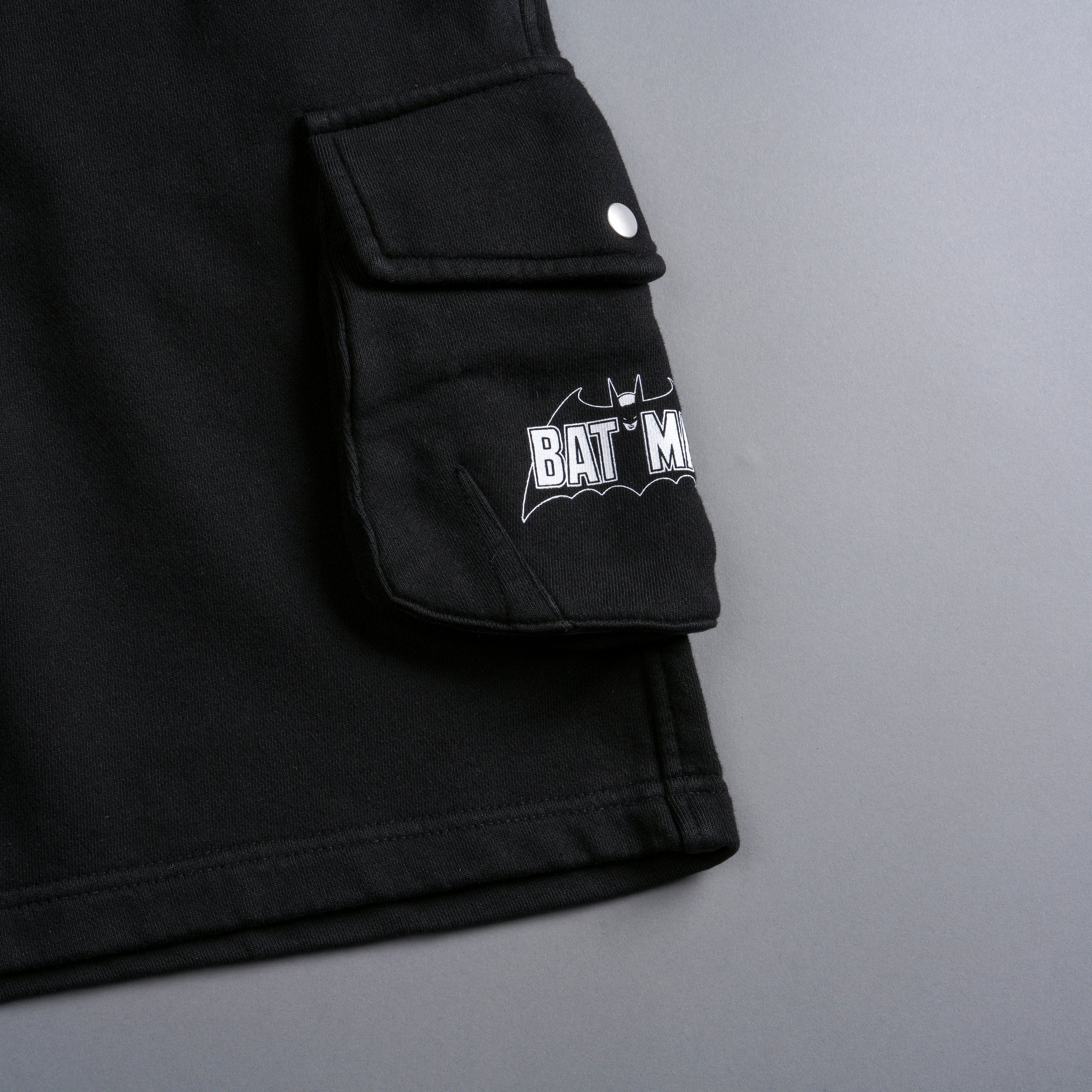 Chopper Batman Cornell Cargo Sweat Shorts in Black