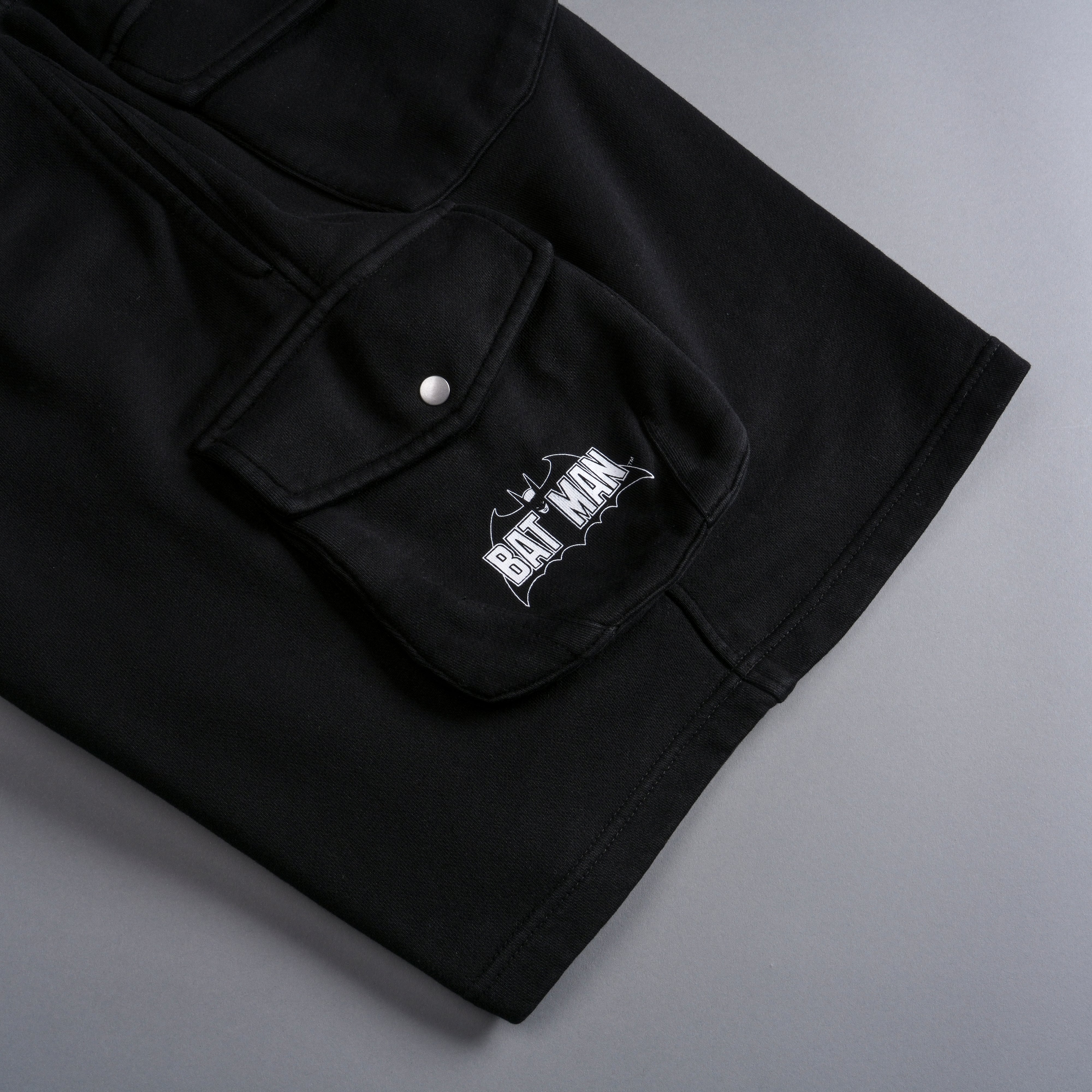 Chopper Batman Cornell Cargo Sweat Shorts in Black