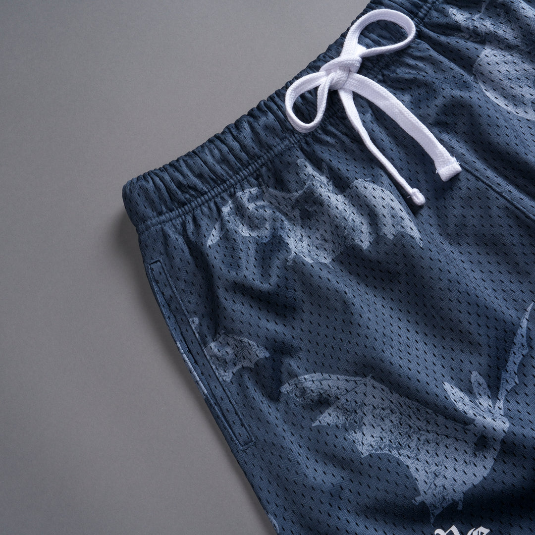 Darc Cave Mesh Shorts in Gotham Blue