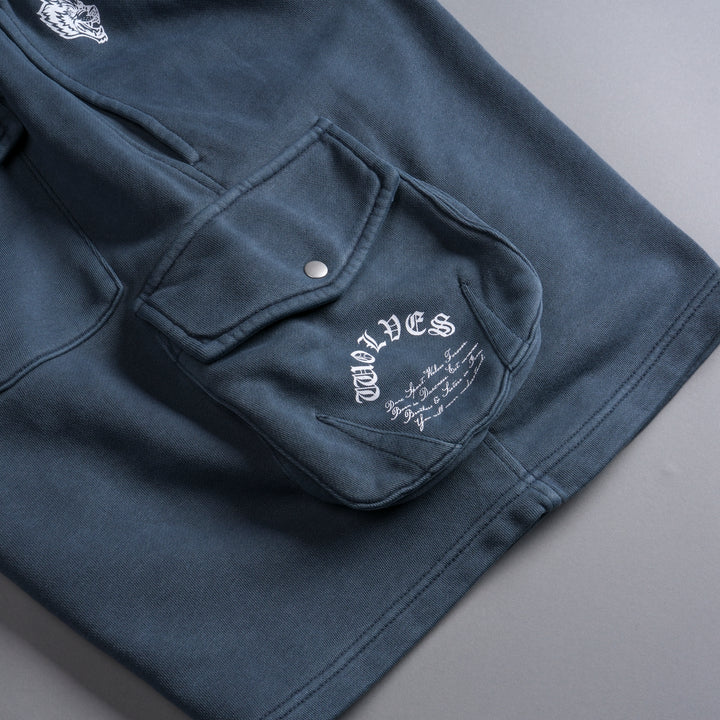 Chopper Batman Cornell Cargo Sweat Shorts in Gotham Blue