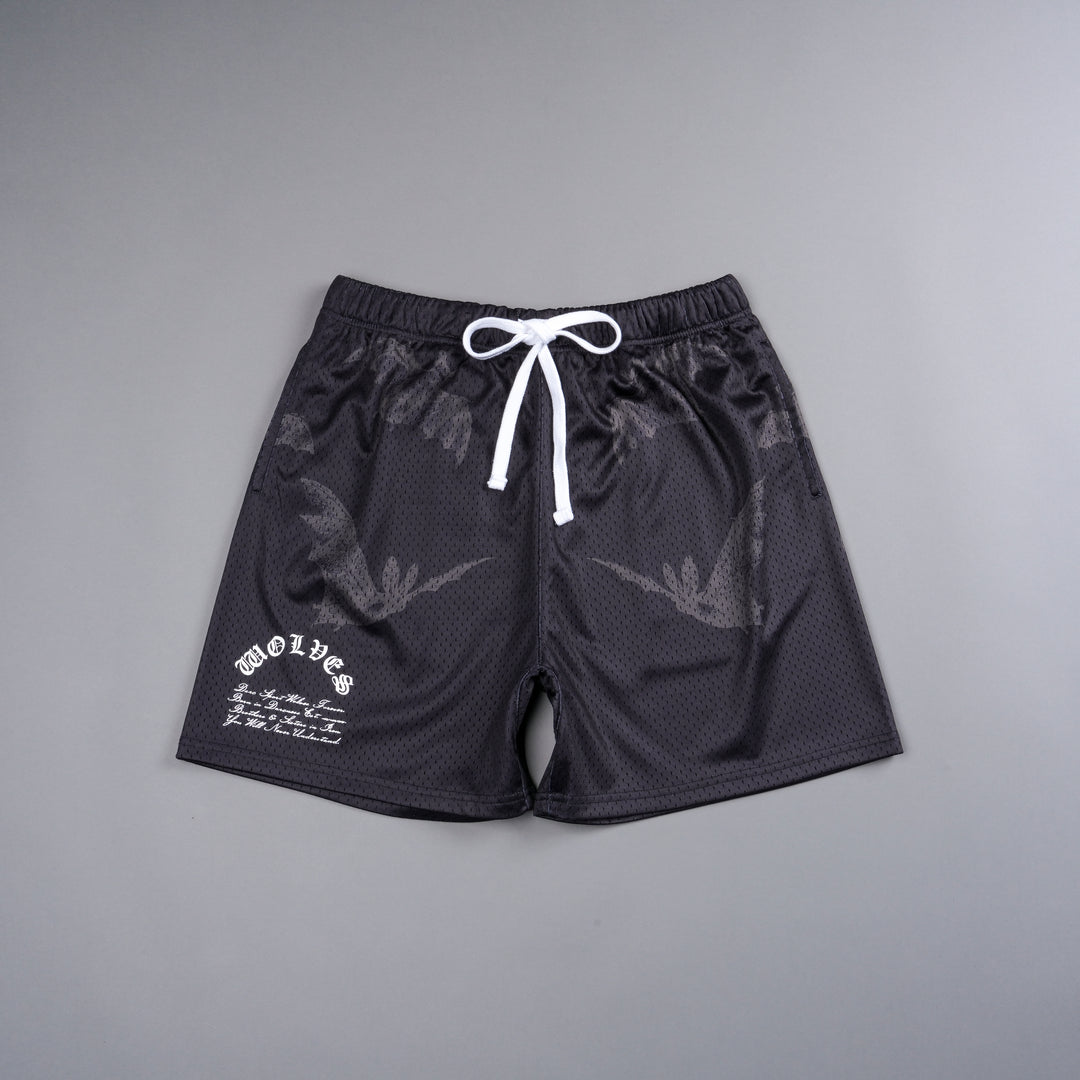 Darc Cave Mesh Shorts in Black