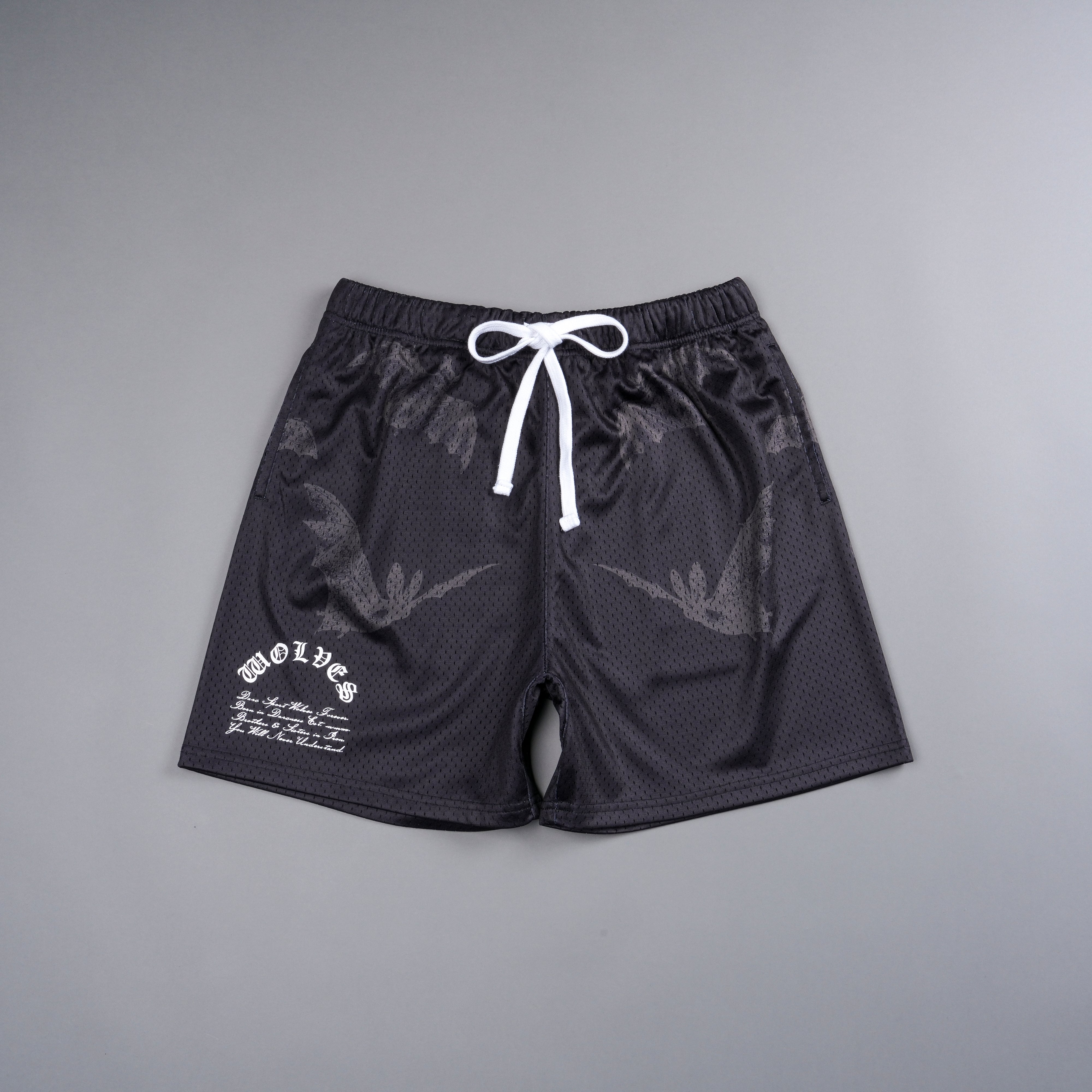 Darc Cave Mesh Shorts in Black
