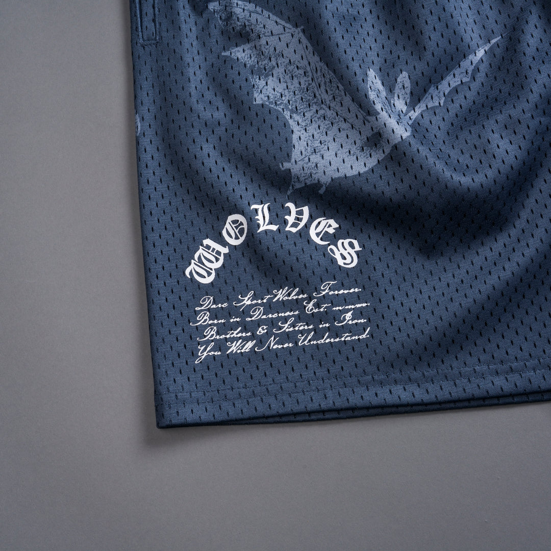 Darc Cave Mesh Shorts in Gotham Blue