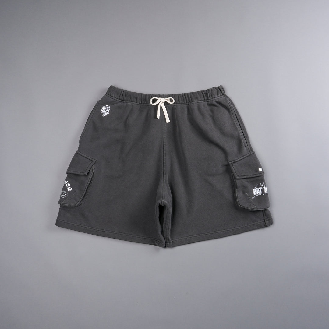 Chopper Batman Cornell Cargo Sweat Shorts in Wolf Gray