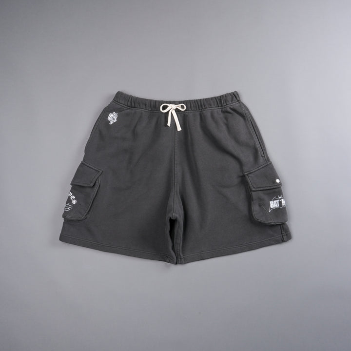Chopper Batman Cornell Cargo Sweat Shorts in Wolf Gray