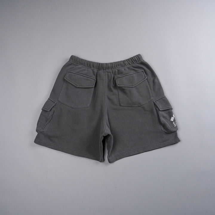 Chopper Batman Cornell Cargo Sweat Shorts in Wolf Gray