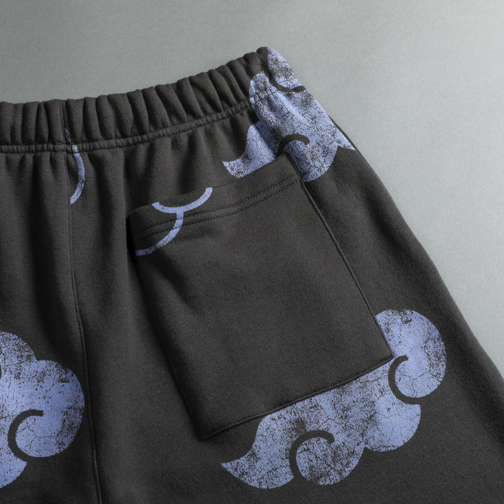 Loyal To The Clouds Post Lounge Sweat Shorts in Wolf Gray