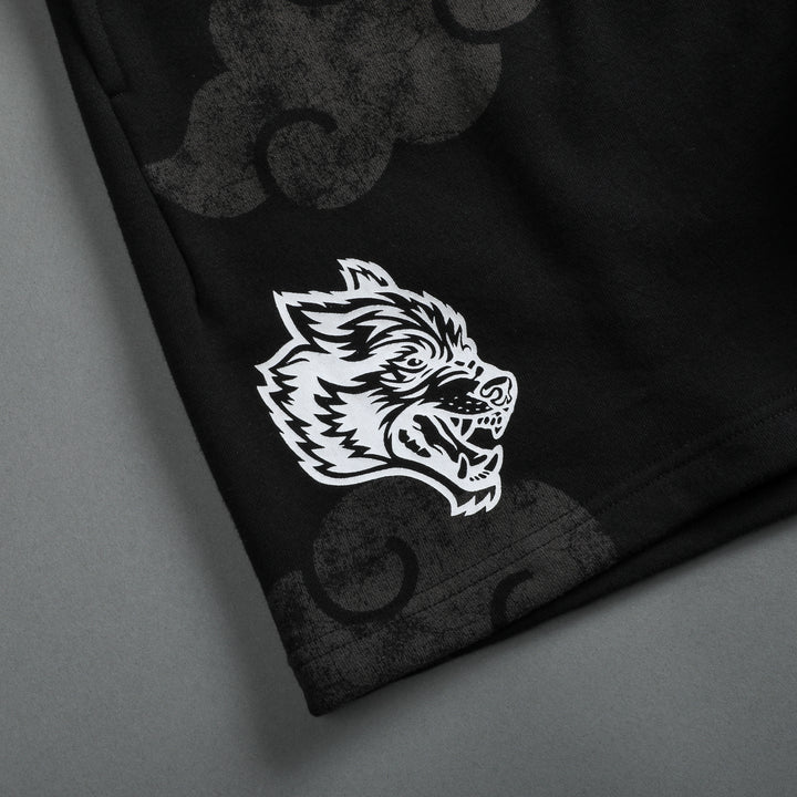 Loyal To The Clouds Post Lounge Sweat Shorts in Black