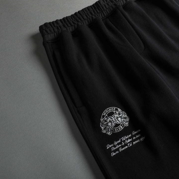 Patched In Bunker Sweat Pants in Black
