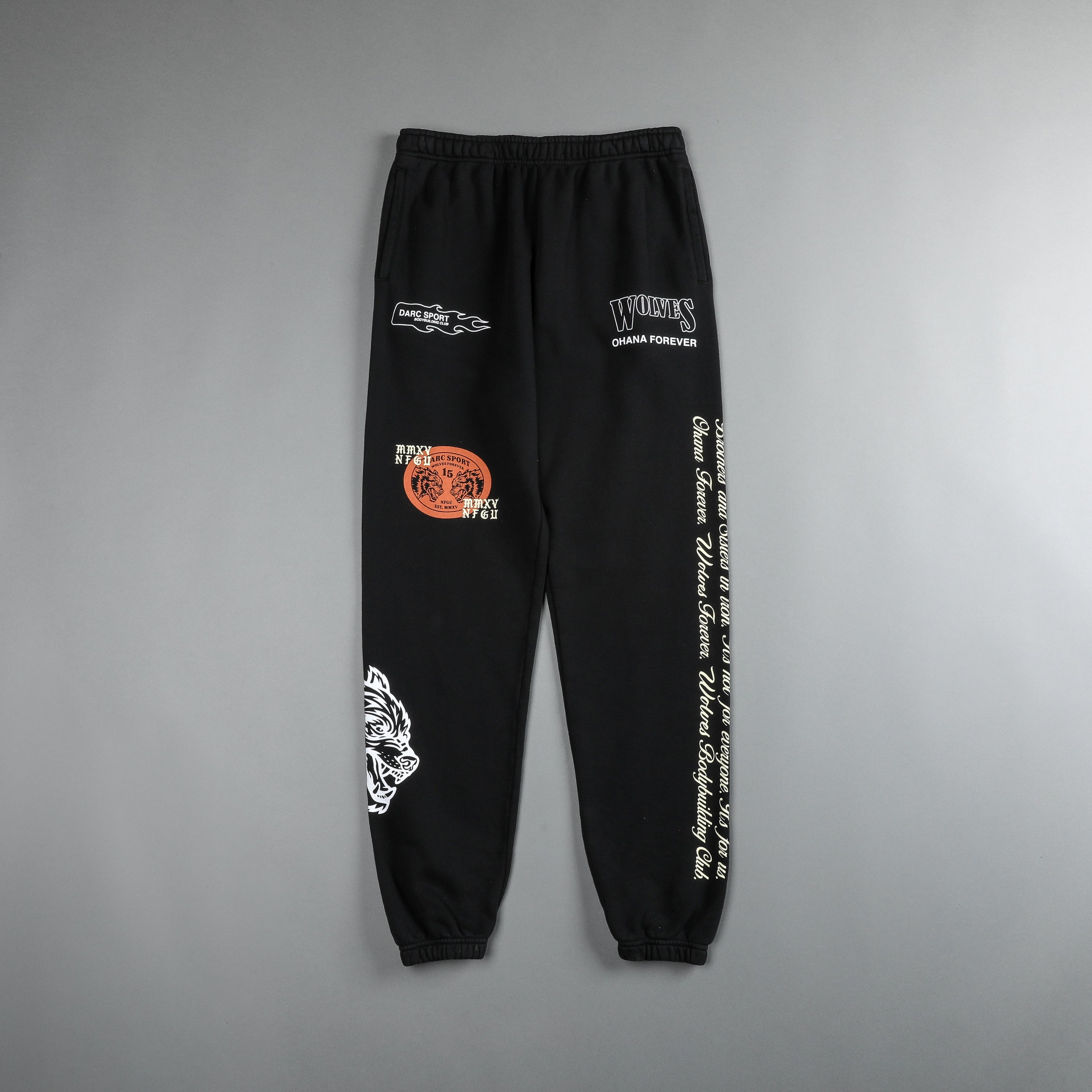 Life Moves Fast Premium Post Lounge Sweats in Pigment Black