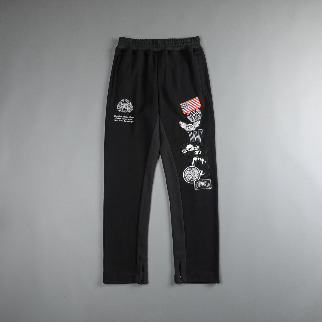 Patched In Bunker Sweat Pants in Black