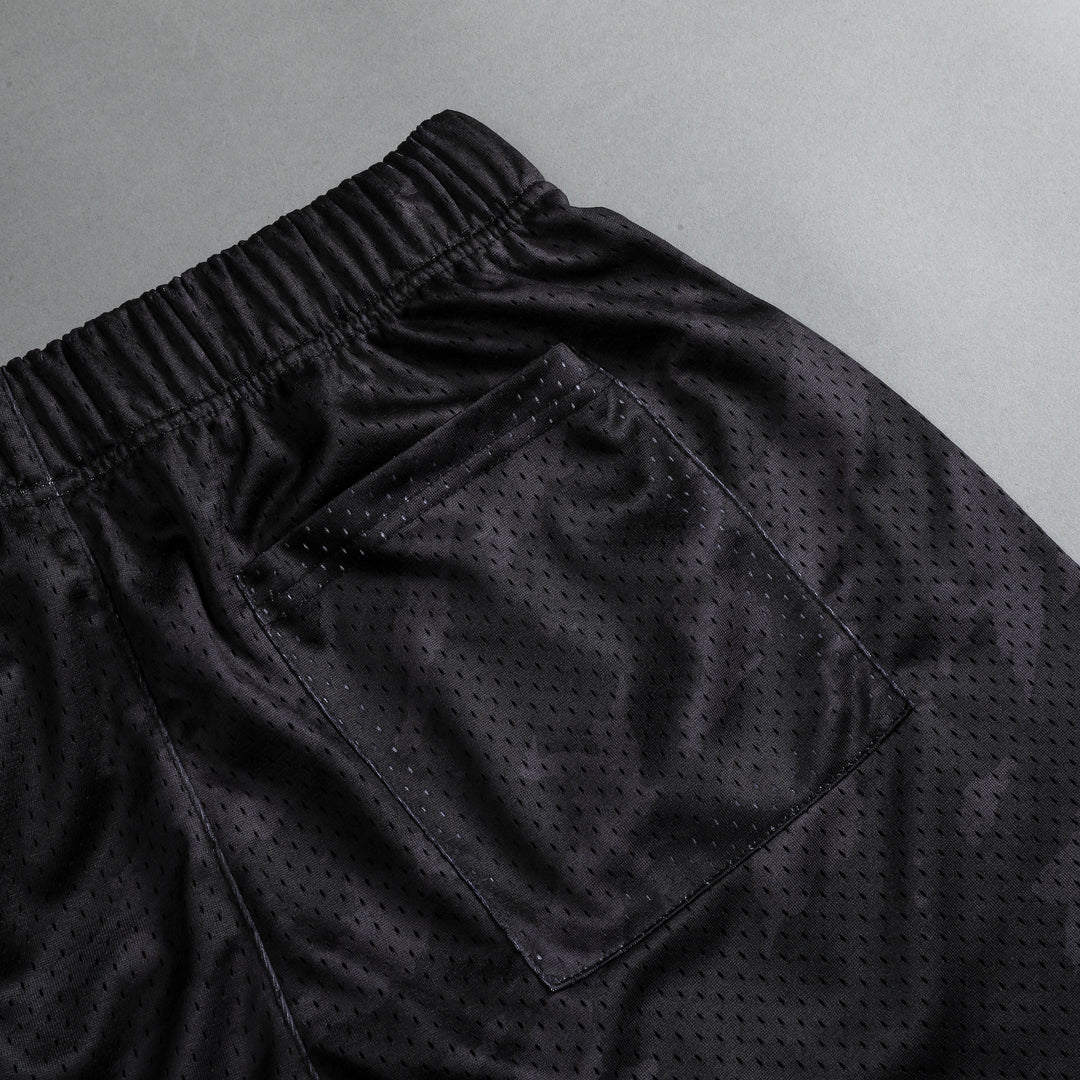 Our Way Patch Liam 4.5" Mesh Shorts (V2) in Black Native Camo