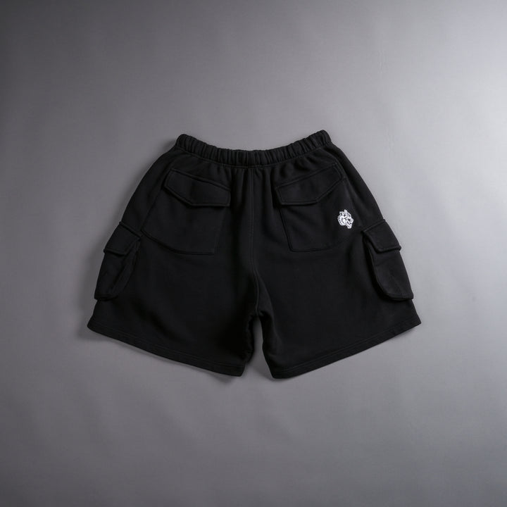 With Honor Cornell Cargo Sweat Shorts in Black