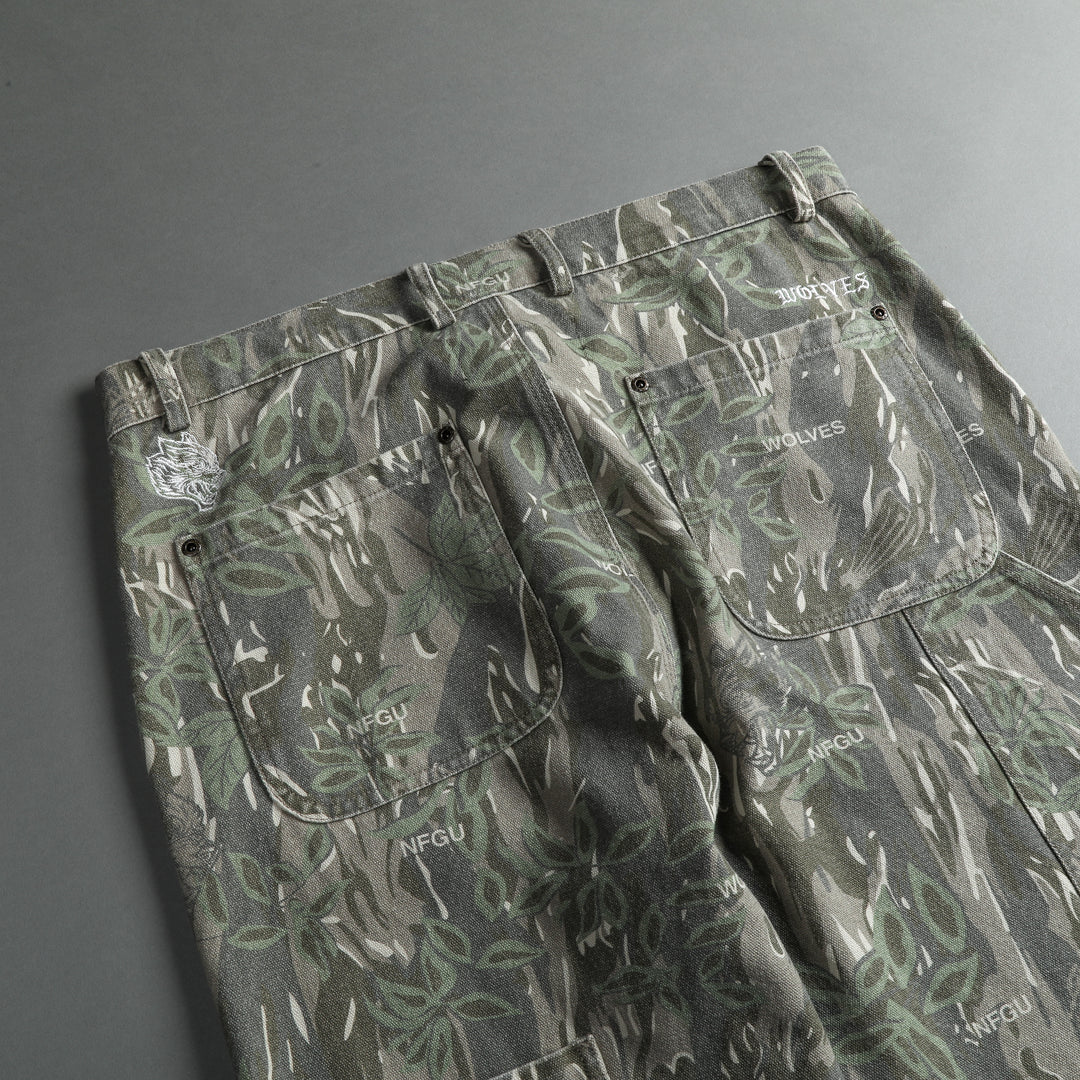 Been Through It Hoffa Flare Pants in Norse Camo