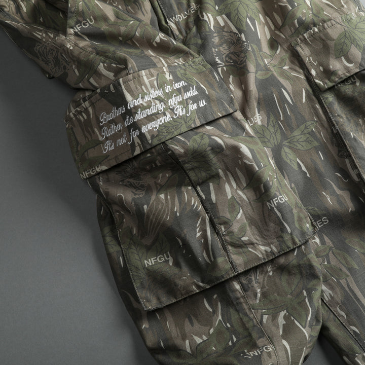 Cerberus Fatigue Bootcut Pants in Norse Camo