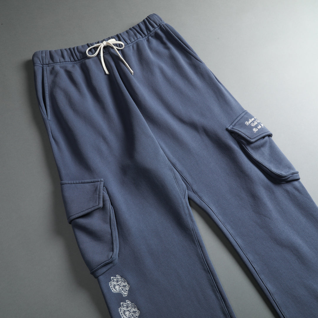 Cerberus Bigelow Cargo Sweat Pants in Norse Blue